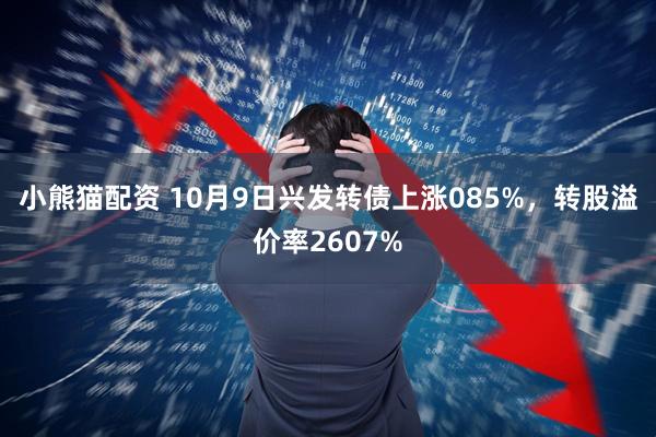 小熊猫配资 10月9日兴发转债上涨085%，转股溢价率2607%
